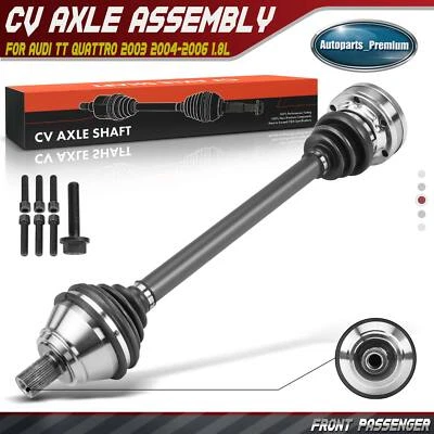 Conjunto de eje delantero derecho CV para Audi TT Quattro 2003 2004 2005 2006 L4 1,8 L Foto 1 de 4
