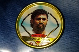#9 Ivan Calderon 1990 Topps Coins Chicago White Sox Great condition 