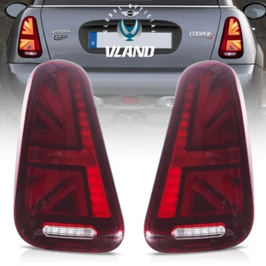 Red VLAND Tail Lights For 2001-06 Mini Cooper R50 R52 R53 W/Sequential Animation - Picture 1 of 13