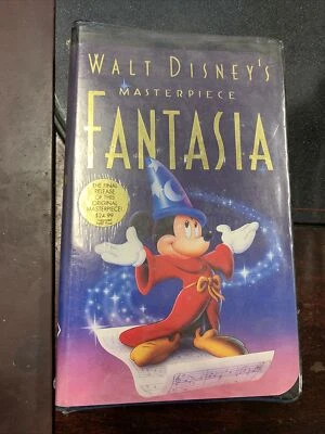 Walt Disney's Masterpiece Fantasia VHS 1991 Black Diamond Mickey Mouse Disney - Image 1 of 4