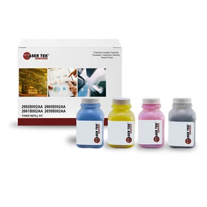 4Pk LTS 118 CMYK HY Toner Refill Kit Compatible for Canon ImageClass LBP7200cdn - Picture 1 of 4