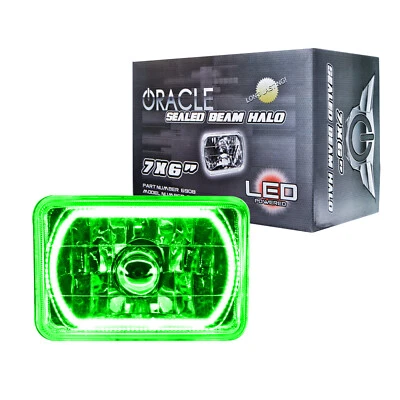 Luces preinstaladas Oracle 6908-004 7x6" haz sellado verde Foto 1 de 2