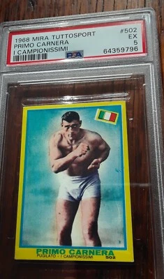 1968 MIRA TUTTOSPORT PRIMO CARNERA I CAMPIONISSIMI # 502 PSA 5 PSA ONLY 2 HIGHER - Image 1 of 2