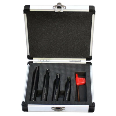 1/2" Shank Indexable Boring Bar 4 Pc Set w/ TCMT Inserts