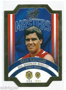 2015 Select Honours Brownlow Masters (MBM27) Greg WILLIAMS Sydney # 292 - Picture 1 of 1