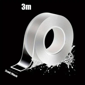 Double Sided Nano Tape Self Adhesive Transparent Waterproof Sticky Tape 3m - Picture 1 of 5