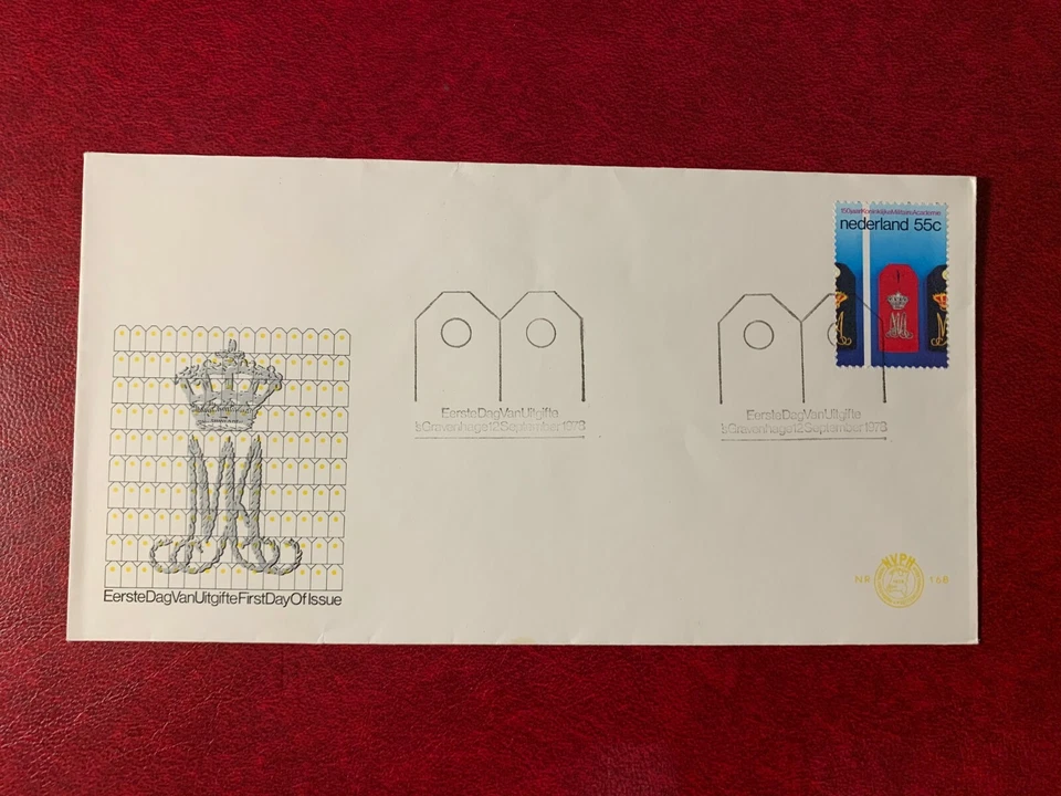 NETHERLANDS 1978 FDC 168 ROYAL MILITARY ACADEMY EPAULETTES - Image 1 of 1