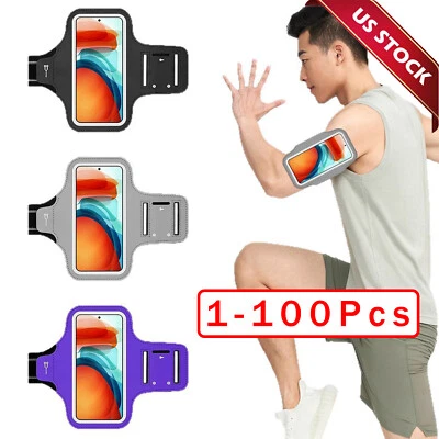 Waterproof Armband Case Sports Running Exercise Arm Band Phone Holder KeyBag LOT - Image 1 of 4