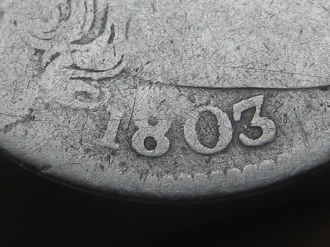 1803 Draped Bust Silver Dime- VERY Rare! Cover