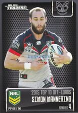 2016 NRL TRADERS Pieces Of The Puzzle Simon Mannering WARRIORS #PP 66/90