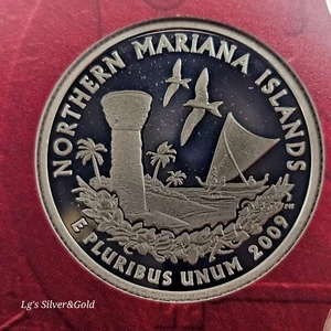 2009 S Proof State TERRITORY Quarter ~NORTHERN MARIANA ISLANDS~90% Silver - Picture 1 of 4