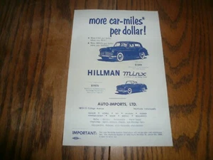 Hillman Minx Sales Flyer - Vintage  - Picture 1 of 2
