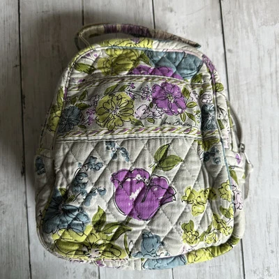 BOLSA TOTE USADA VERA BRADLEY CINZA ROXA LANCHEIRA  - Imagem 1 de 4