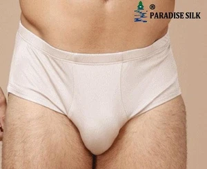 Calzoncillos de punto de seda pura para hombre BSY9112 sólidos talla EE. UU. S M L XL - Imagen 1 de 10