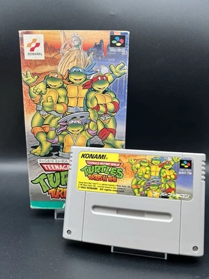 Teenage Mutant Ninja Turtles Turtles in Time Nintendo Super Famicom SNES SFC - Image 1 of 4