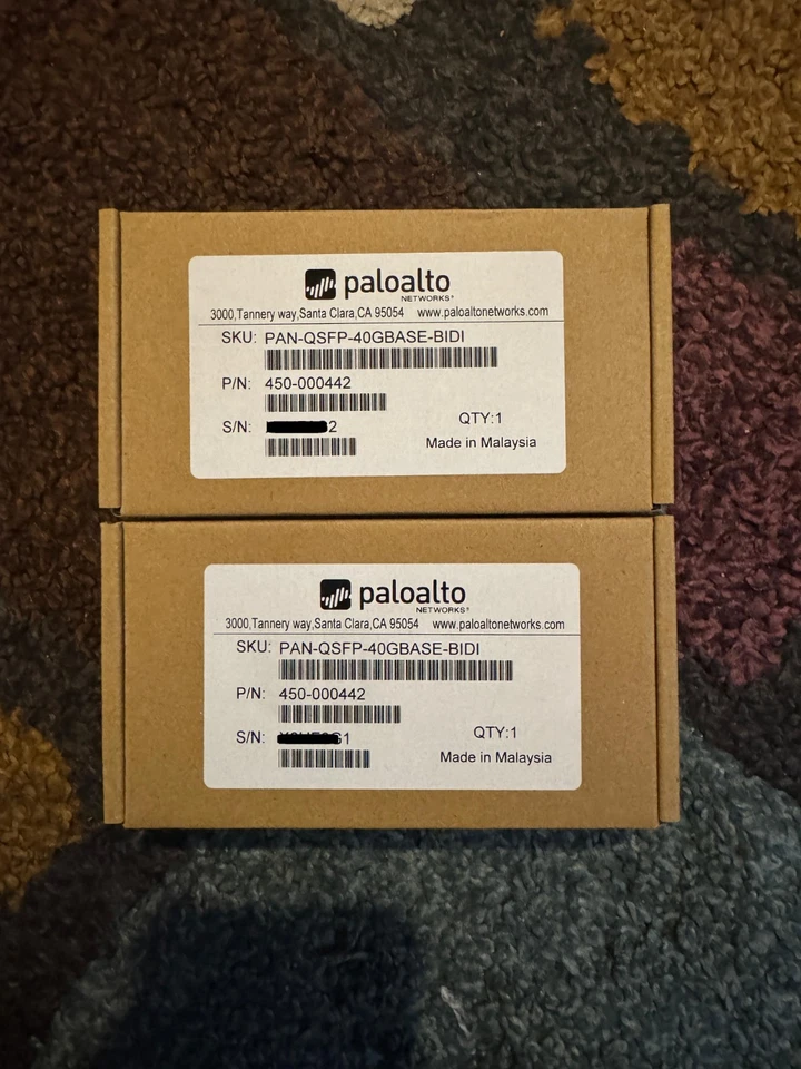 Palo Alto PAN-QSFP-40GBASE-BIDI QSFP+ 40Gb Bidirectional Optical Transceiver NEW - Image 1 of 1