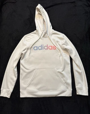Adidas Women’s Climawarm White Gym Hoodie/Sweatshirt Size Medium - Image 1 of 4