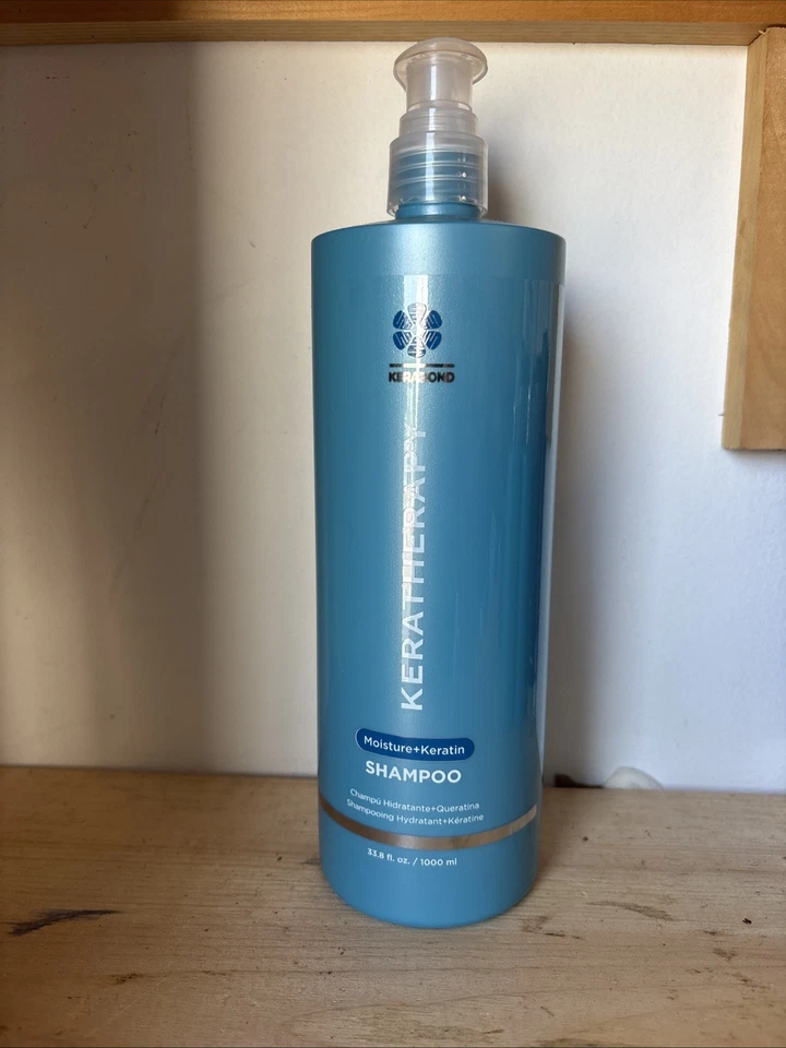 Xampu hidratante com infusão de queratina, 33,8 fl. oz., 1000 ml - Umidade antifrizz... - Imagem 1 de 1