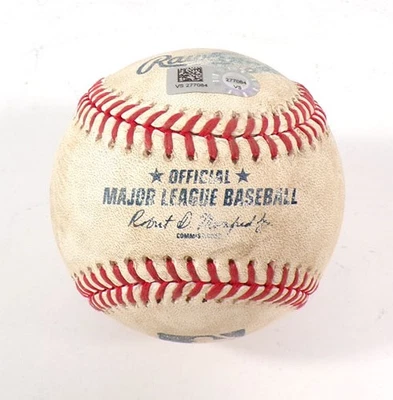 2021 Braves @ Pirates Game-Used Baseball Guillermo Heredia Chase De Jong COA - Image 1 of 4