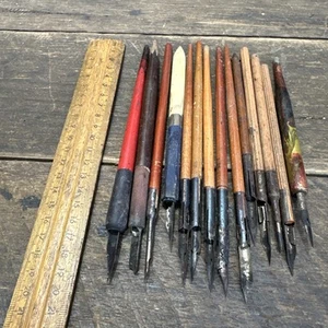 Assorted Lot Of 15 Ink Pens Vintage - Picture 1 of 12