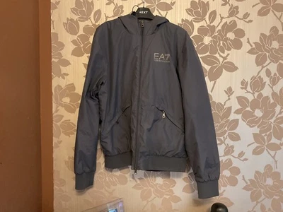 Mens emporio Armani Ea7 hooded bomber  Jacket Size M dark grey 🔥 - Image 1 of 4
