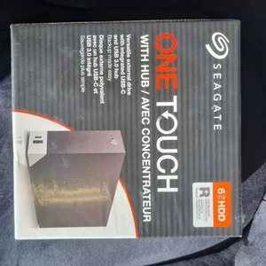 Seagate 6Tb One Touch Usb 3.0 Desktop Hub External Hard Disk Drive Brand New - Afbeelding 1 van 5