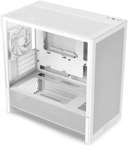 NZXT H3 FlowCC-H31FW-01 White Micro ATX Mini Tower Tempered Glass Computer Case - Bild 1 von 4
