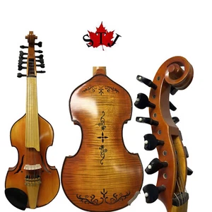 SONG Master 6×6 Cuerdas Viola d'Amore 14" Violín, Hecho a Mano Buen Sonido #14101 - Imagen 1 de 12