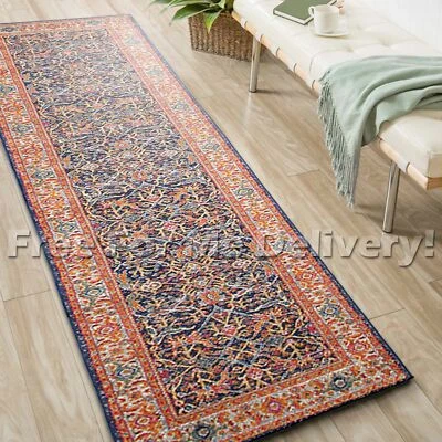 SULIS FLORAL ALLOVER COLOURFUL TRADITIONAL RUG RUNNER (XL)80x500cm *FREE DELIVER - Image 1 of 4