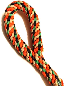 Kayak Trenzado Naranja Negro Paracord Cordón de Plomo de Remolque Utilidad Correa Accesorio 21" - Imagen 1 de 3