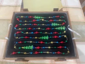 Thomas Pacconi Classics Christmas Tree Glass Garland Strand for Xmas Trees - Picture 1 of 4