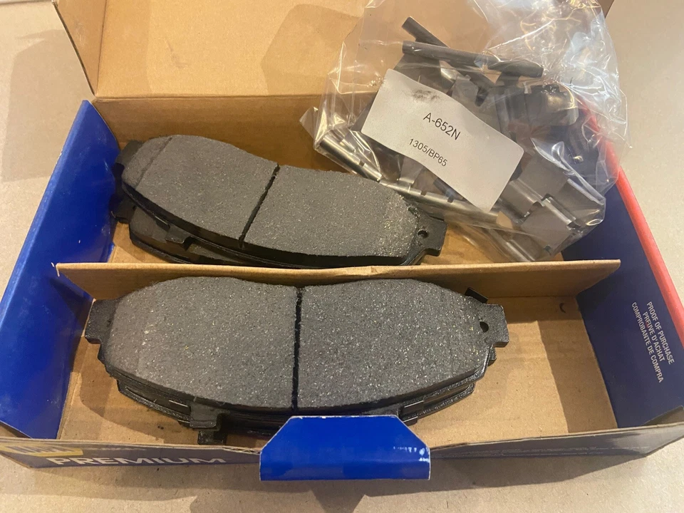 SS-7558-X NAPA FRONT Premium Pastilhas de Freio a Disco Seguro Silencioso Suave Parada (GraR) - Imagem 1 de 3