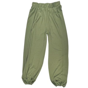 Zenana Hose Medium olivgrün Seitenschlitz weites Bein Relaxed Strick Jogger Pants - Bild 1 von 12