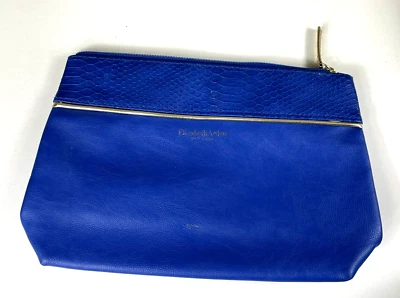 Elizabeth Arden Women's Blue Zippered Cosmetic Makeup Travel Bag 10x7 - Image 1 of 4
