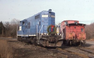 Ex-Conrail Eisenbahn Zug Lok Begleitwagen WINSLOW JCT Original Foto Dia - Bild 1 von 1