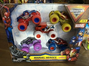 Monster Jam Marvel Heroes Series 1 Avengers 5 Trucks Target Exclusive - Picture 1 of 7