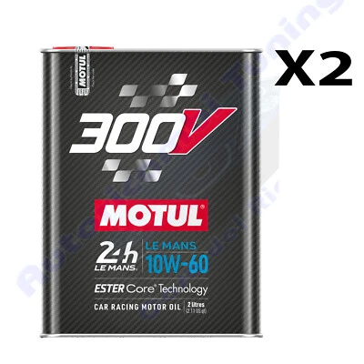 Huile De Course Automobile De Compétition Motul 300V 10W60 Le Mans 4 Litres - Photo 1/4