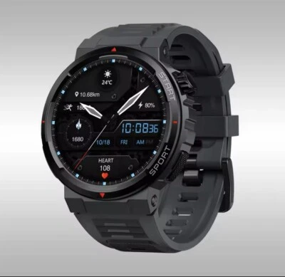 New Zeblaze Ares 3 Plus 1.43'' HD AMOLED Display Smartwatch Black - Image 1 of 4