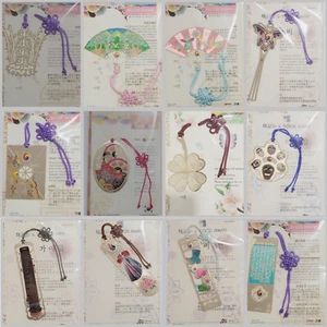 24K Gold Plated Korean Traditional Metal Bookmark Gift Traditional Patterns - Imagen 1 de 16