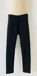 ZARA LEGGINGS KIDS Black Girl BASIC PLAIN Elastic Waist Size 10 YEARS b300 - Picture 1 of 5