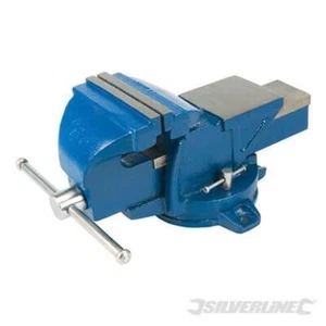 Morsa da banco 160 mm Silverline girevole resistente 16 kg apert. 160mm - Foto 1 di 3