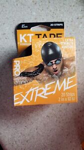 KT Tape Pro Extreme Kinesiology Tape - Jet Black, 20 Stripes