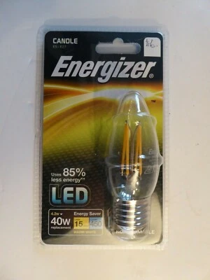 Energizer LED Squirrel Cage Energy Saver Light bulb 4w (40W) 450 Lumen 15yr Life - Image 1 of 2