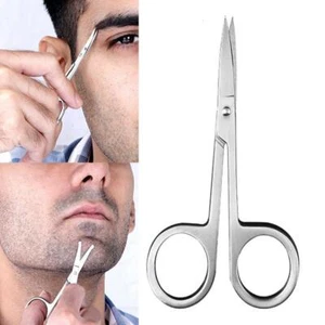 Hair Scissors For Men Beard Mustache Nose Hair Trimming Hot T3 - Picture 1 of 12