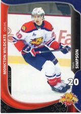 2013/14 Moncton Wildcats - MARK SIMPSON [Sheffield Steelers] EIHL