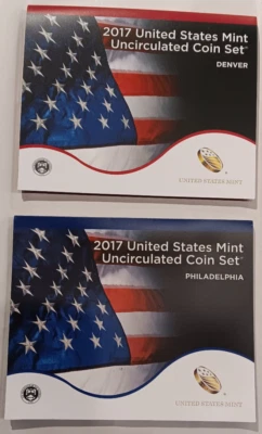 2017 P & D US Mint Set Uncirculated 20 Coins OGP Original Mint Packaging - Image 1 of 4