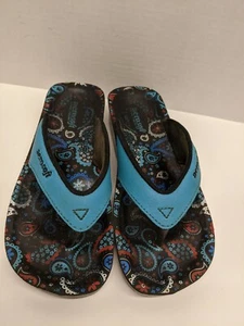  Aerothotic Aerosoft Flip Flops Sandals DOJO Aqua size UK 36 US 5.5 GUC - Picture 1 of 9