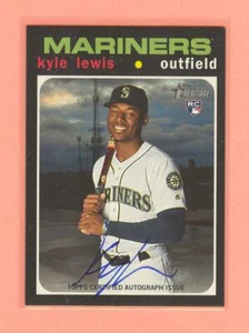 2020 TOPPS HERITAGE KYLE LEWIS ROA-KL CERTIFIED AUTOGRAPH AUTO ROOKIE CARD - Picture 1 of 2