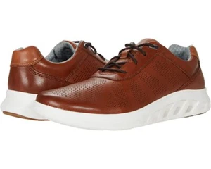 Johnston & Murphy Activate U Throat Mens Leather Sneaker in Tan Color-New in Box - Picture 1 of 3