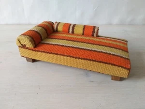 Puppenhaus Puppenstube Wohnzimmer Sofa Liege frühe 50er Jahre - Bild 1 von 9